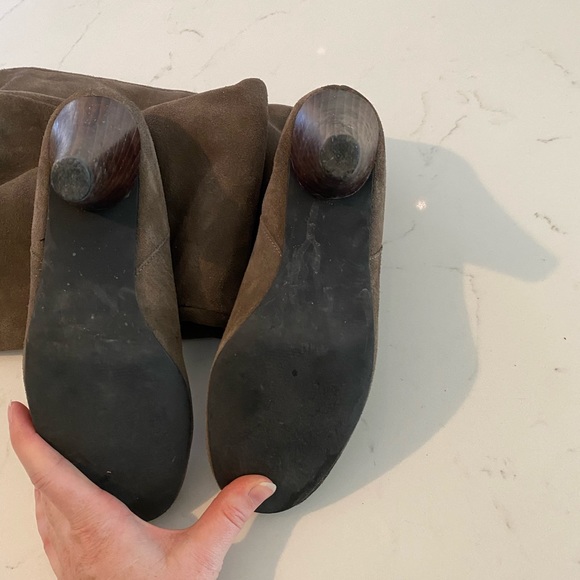 Roberto Vianni knee high grey suede boots size 8 - Picture 8 of 9